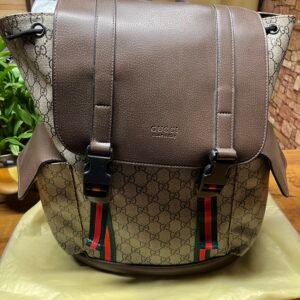 Gucci GG Supreme Utility Backpack – Brown Monogram Canvas