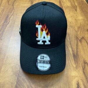 _Premium_L*_Flame Style_Black_Snapback Baseball_Cap