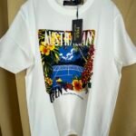 _P*L*_RA*PH_LAU*EN  _ROUND NECK TEES_PRINTED_WHITE COLOR