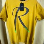 _RA*E RA*BIT_ROUND NECK TEES_YELLOW COLOR