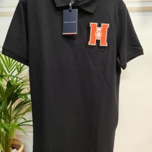 _T*MMY H*LF*GER_POLO TEES_BLACK COLOR