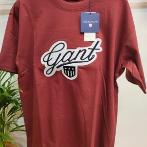_G*NT_ROUND NECK TEES_MAROON COLOR