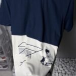 Lacost Sport Graphic T Shirt Navy