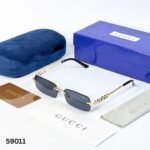 Gucc Gold Black Premium Sunglasses