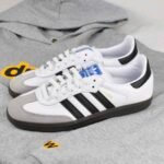 adidaass samba white black