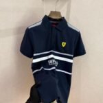 Pum Ferrari Edition Navy Polo Premium Collar Neck T-shirt