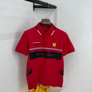 Pum Ferrari Edition Red Polo Premium Collar Neck T-shirt