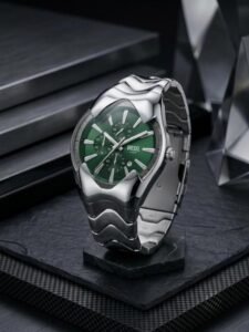 Diesee_l Mercurial Chronograph Silver Green 502