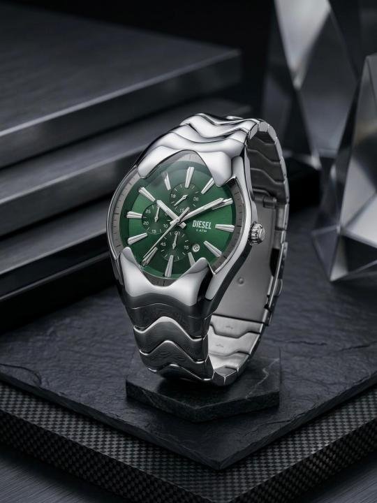 Diesee_l Mercurial Chronograph Silver Green 502