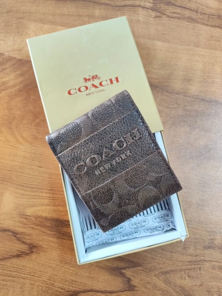 _C*ACH_PREMIUM LEATHER WALLET_WITH BOX