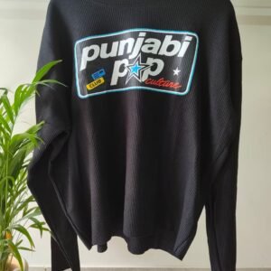 Boxy_Fit_T Shirt Black (Punjabi Pop Culture)