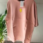 _RA*E RA*BIT_ROUND NECK TEES_DROP SHOULDER_LIGHT PINK COLOR