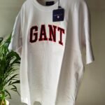 _G*NT_White Round Neck_T-Shirt