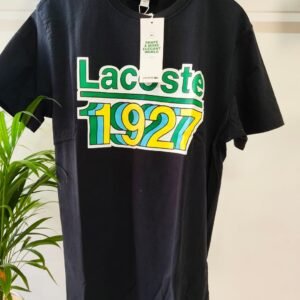 _lAC*ST*_ROUND NECK TEES_BLACK COLOR
